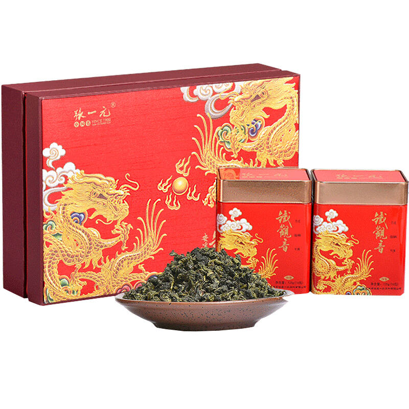 张一元茶叶礼盒 特级清香铁观音礼盒250g(2罐*125克)/盒  乌龙茶茶叶 送礼之选